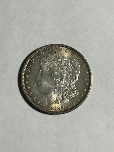 1889-P Morgan Silver Dollar 90% Silver Coin - MS++ Red Purple Toner