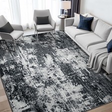 Washable Area Rugs 5'x7' Non-Slip Modern Abstract Soft for Living Room Entryway