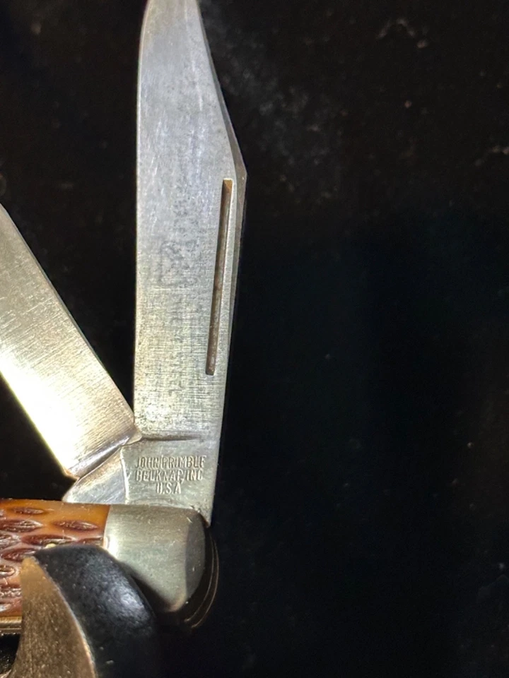 Muy Bonita Navaja de Bolsillo John Primble 5371 De Colección con Grabado en la Hoja Principal Foto 3 de 4