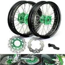 17" Supermoto Felgen Radsatz Scheiben für Kawasaki KX 250 F KX 450 F 06-18 KX250