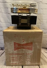 Vintage Budweiser Beer Sign Cash Register Condiment Holder Napkin IOB Clydesdale