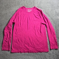 Figs Seamless  Underscrub Long Sleeve Top Womens Large Pink M21KW1001 Medical