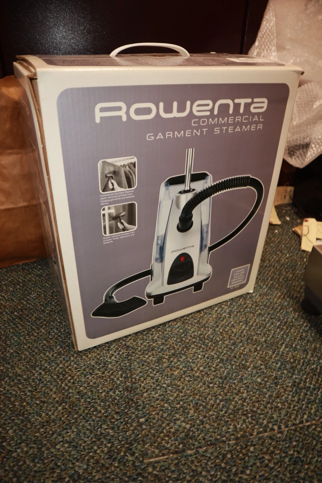 Rowenta # IS-7600 Commercial Home Garment Steamer in Opened Box