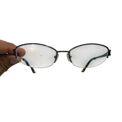 Marchon NYC Chrystie 601 Eyeglasses Womens Dark Red Half Rimless 51-16-135