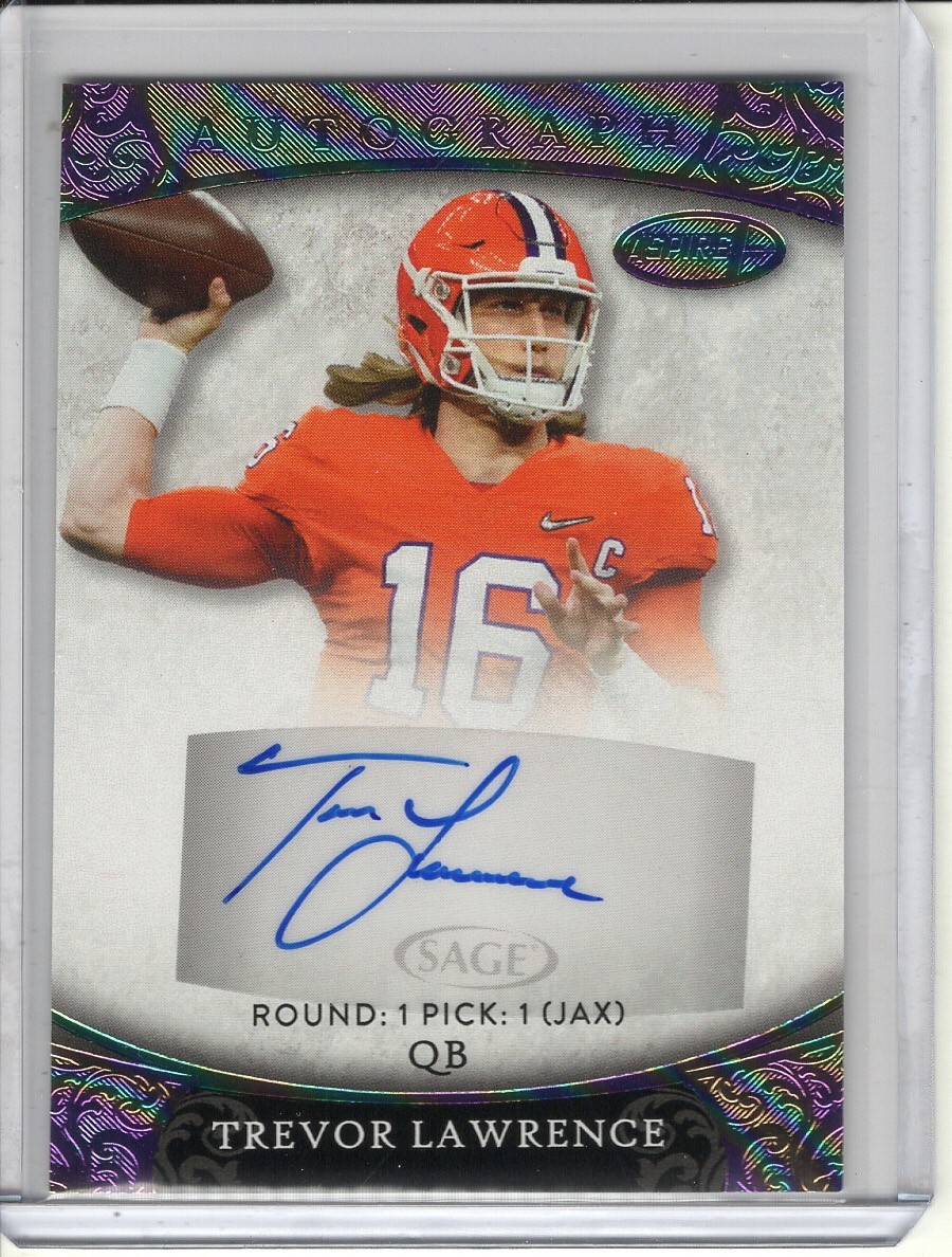 Trevor Lawrence Sage Aspire Autograph #ASP66 Base