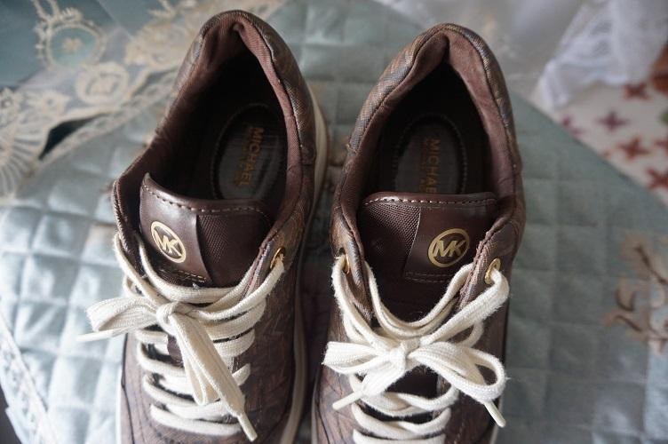 SAOLA Sneakers Michael Kors donna suola spessa US8 5 25 5 cm usate grigie