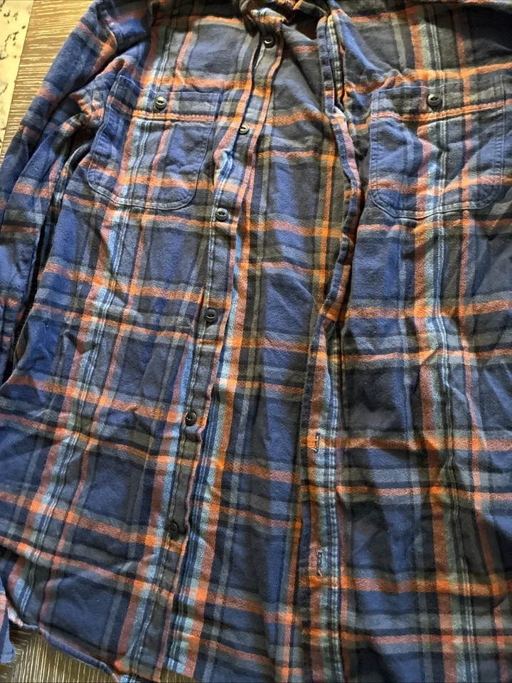 Camisa Ezekiel Para Hombres Grande M Franela a Cuadros Manga Larga Informal Abotonada Foto 2 de 4