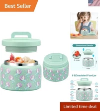 Insulated 8 oz Stainless Steel Lunch Jar for Hot & Cold Meals - Kids Approved