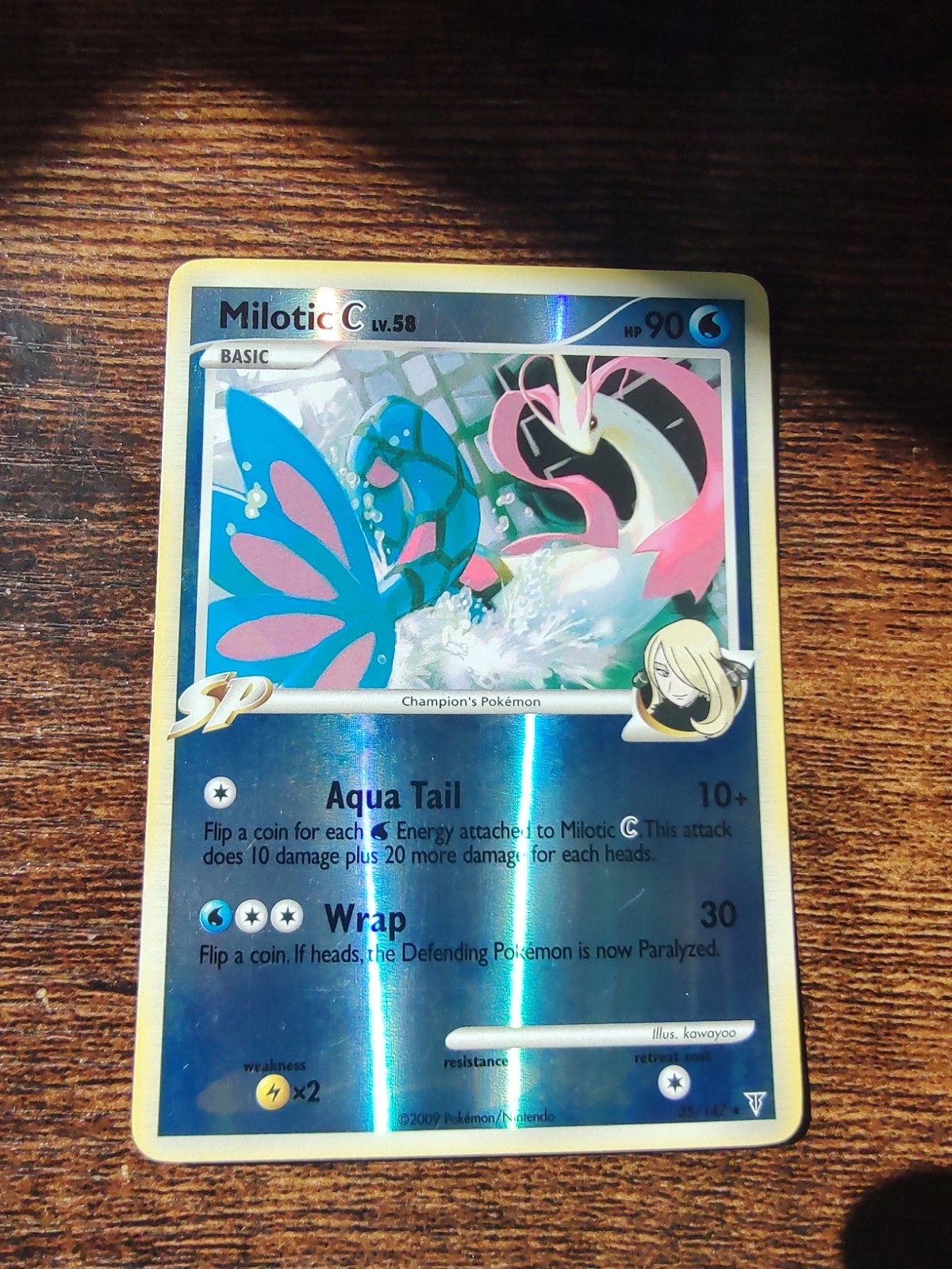 Milotic C 35/147 Platinum Supreme Victors Reverse Holo Pokemon Card