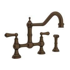 Rohl U.4764L-EB-2 Edwardian Kitchen Faucet w/ Side Spray - EB - Slight Wear