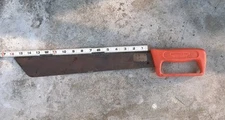 Vtg Barteaux & Sons 16" Saw Back Machete D-Grip Handle Portland Oregon USA