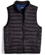 Club Room Men's Quilted Lightweight Puffer Softshell Vest Black XXL