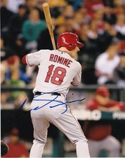 ANDREW ROMINE   ANAHEIM ANGELS   ACTION SIGNED 8x10