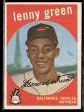 1959 Topps Baseball Lenny Green Baltimore Orioles #209