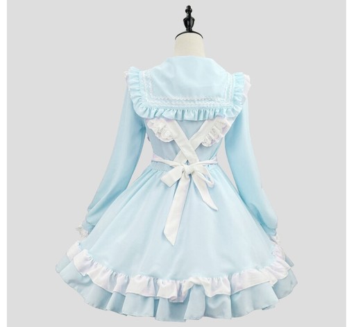 Hot Mens Plus Size Japanese Uniform Lolita Maid Dress Cosplay Costume Party - Picture 3 of 9