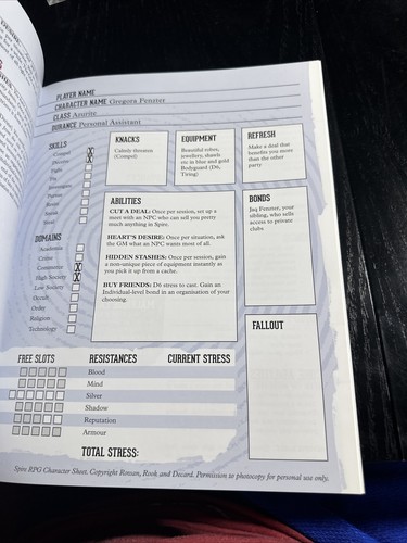 Spire RPG: The Kings of Silver Source Book Campaign Grant Howitt VG+ - Picture 7 of 8