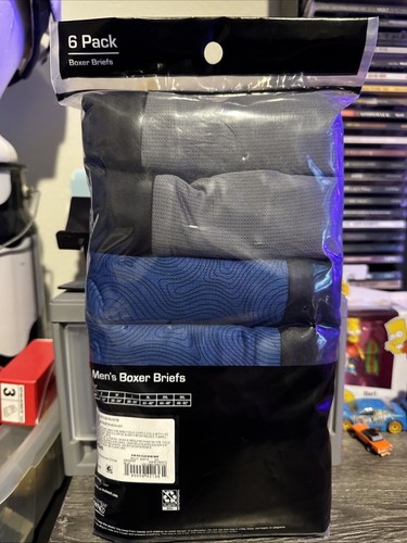 NEW Athletic Works Mens Boxer Briefs Breathable Mesh 6 Pack Size 3XL (48-50) - Picture 2 of 9