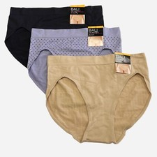 Bali One Smooth U Hi Cut Brief Panty L 7 LARGE 2362 NWT 3 Pack Underwear