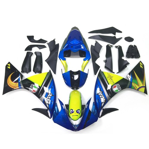 ABS Plastic Blue Bodywork for Yamaha YZF R1 2009 2010 2011 Injection Fairing Kit - Picture 2 of 8