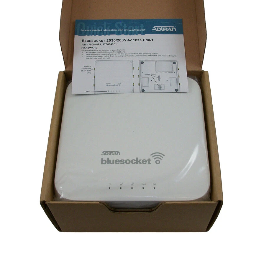 Adtran Bluesocket 2030 802.11ac (3x3:3) Indoor AP BSAP-2030 1700948F1 - Image 2 of 2