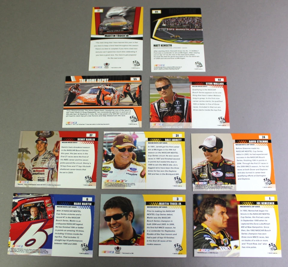 2006 Press Pass Optima NASCAR Auto Racing Trading Cards - Your Choice - Image 2 of 2