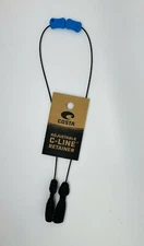 Costa Del Mar C-Line Adjustable Eyewear Leash NEW - strap, retainer, black/blue