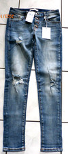 NWT KanCan Estilo Size 3/25 Blue Jeans Skinny Women  s Distressed F859