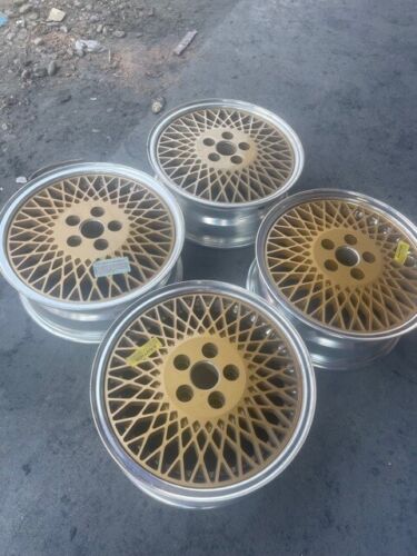 14 MESH WHEELS RIMS VINTAGE AMERICAN RACING 192 92 GOLD