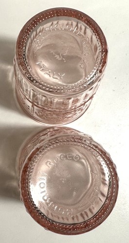 Set Of 2 Bromioli Rocco Romantic Cotton Candy Pink 10oz Drinking Glasses - Picture 7 of 7