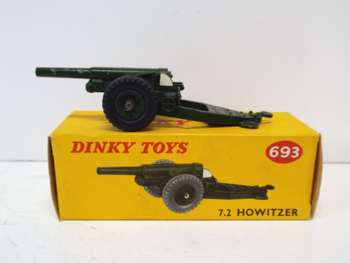 Dinky Toys 155mm榴弾砲ミニカー 元箱付き DINKY 693 7.2 HOWITZER GUN EXCELLENT ORIGINAL BOXED (L228) | eBay