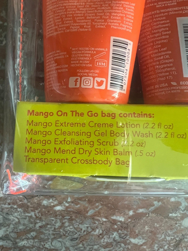 California Mango Crossbody Mango on The Go Gift Set Lotions - Picture 9 of 10