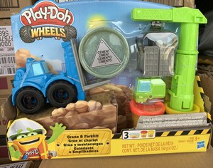 play doh wheels crane and forklift