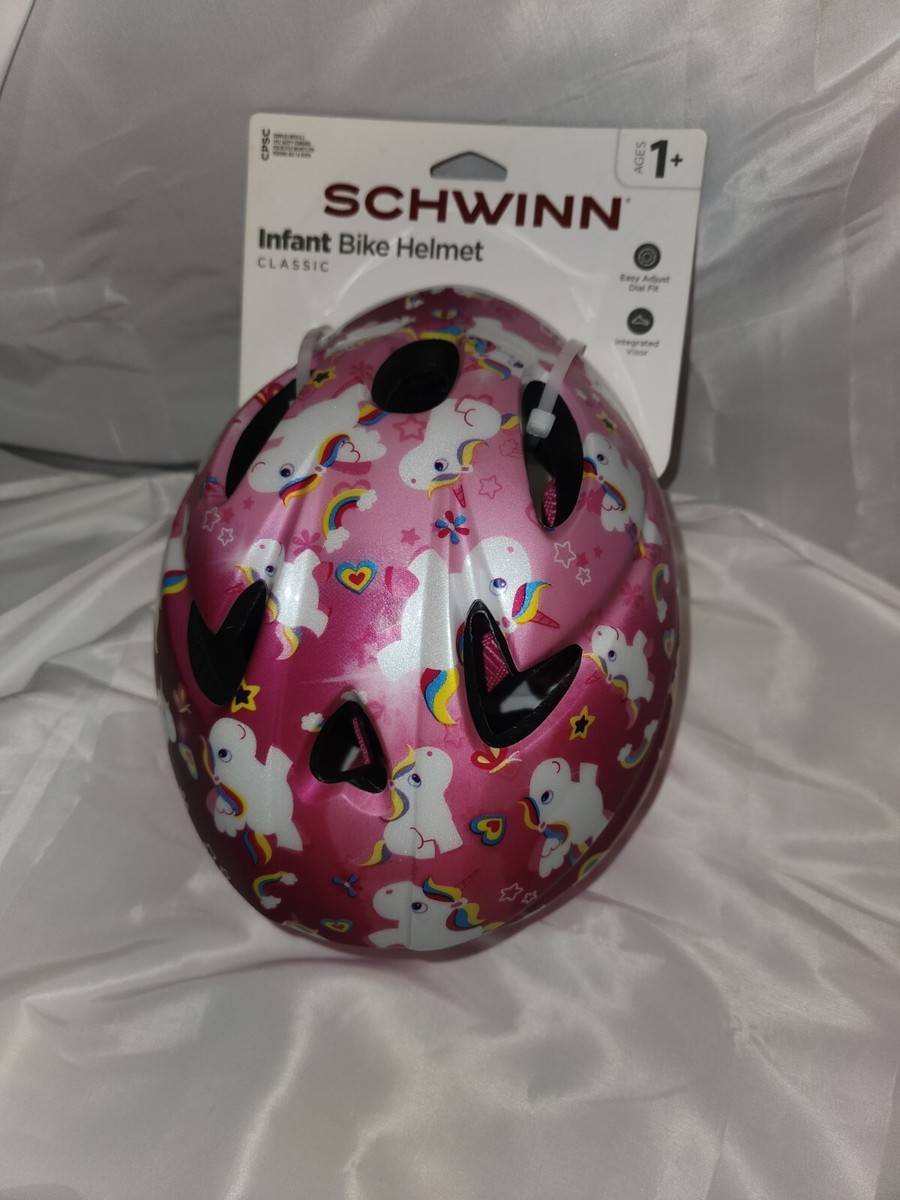 schwinn infant bicycle helmet Classic Bike Dinosaur Design Protect your little one with a helmet thats as cute as they are Schwinn No Pinch Infant Helmet