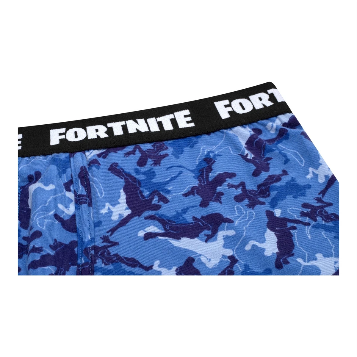 FORTNITE, LOGO, Blue Gaming Cotton Fortnite Boxer Short Sizes XS-XL