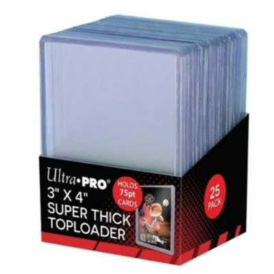 Ultra Pro Toploader 3x4 Zoll – 25 Stück, Ultraklar & Robust – Perfekt Zum Schutz Von Sammelkarten