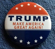 2016 DONALD TRUMP "OFFICIAL" MAKE AMERICA GREAT AGAIN "RARE" PIN BACK BUTTON