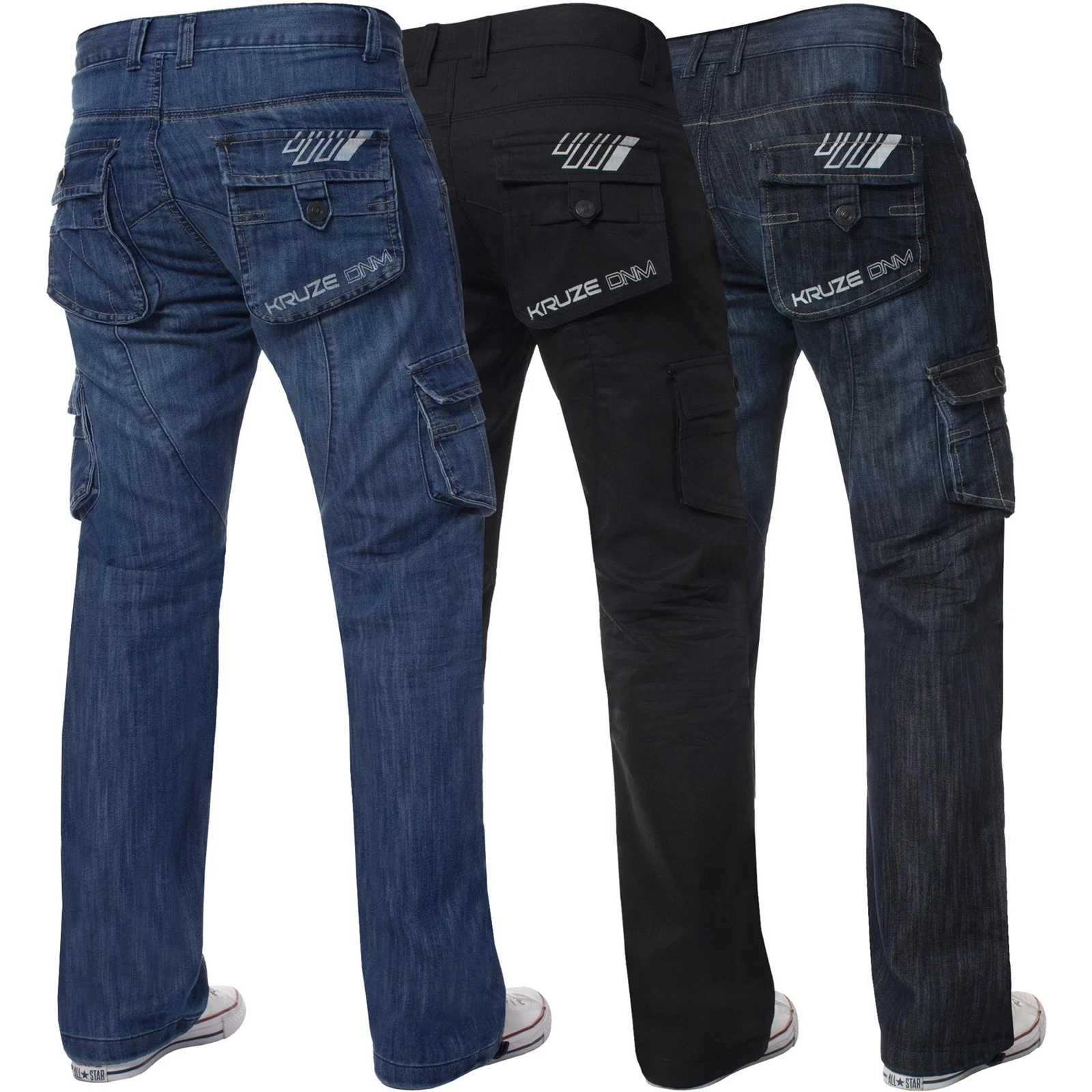 Kruze Mens Combat Jeans Cargo Trousers Denim Heavy Duty Work Pants All UK Sizes
Opens in a new windo