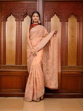 Designer Saree with Stone  Heavy Embroidery Work by Shreekama