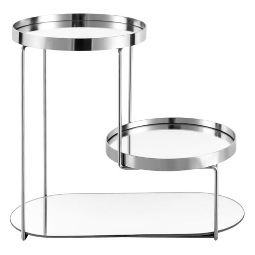 3 Tier Makeup Display Rack Mirror Glass Tray Iron Bathroom Cosmetics Organizer - Picture 6 of 48