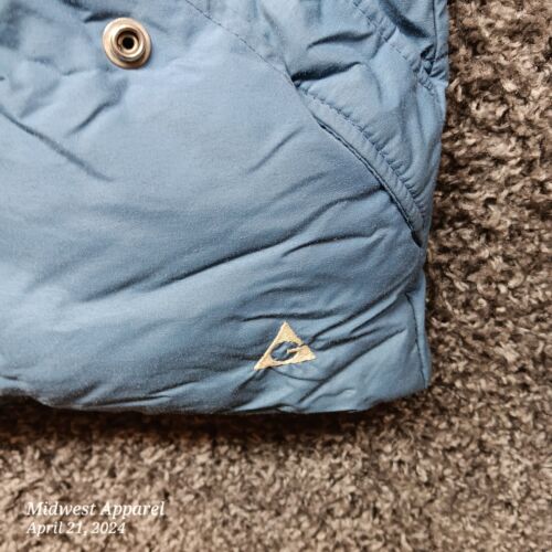 Vintage Gerry Goose Down Puffer Vest Men Medium Blue Snap Close USA Made - Picture 4 of 12