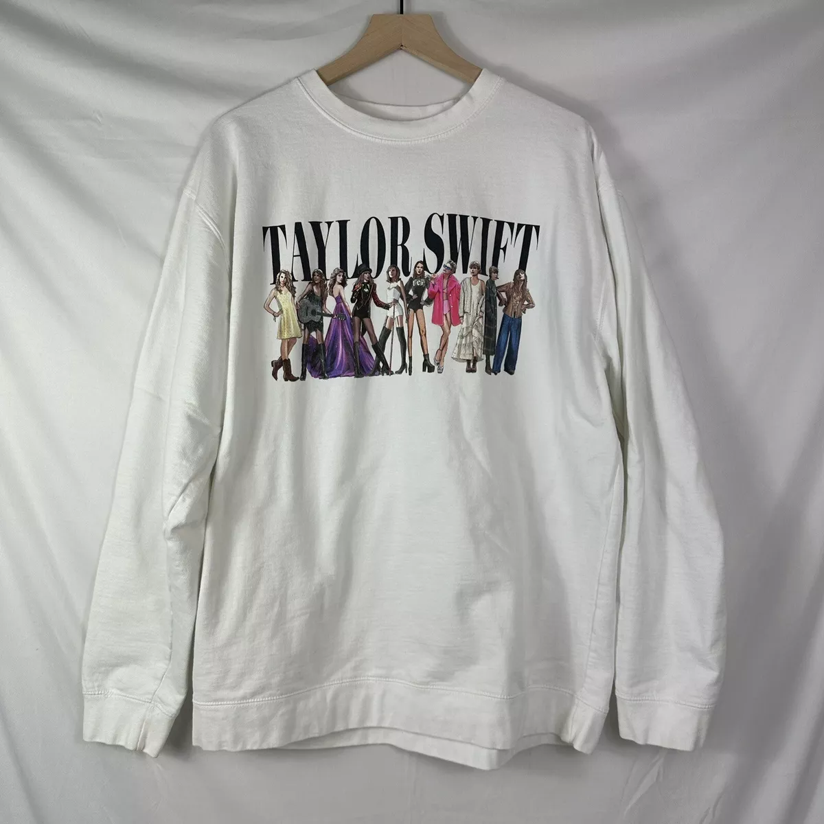 Taylor Swift Eras Tour Midnights Sweatshirt White Size XXL 2XL Taylor Swift Eras Tour Midnights Sweatshirt White Size XXL 2XL