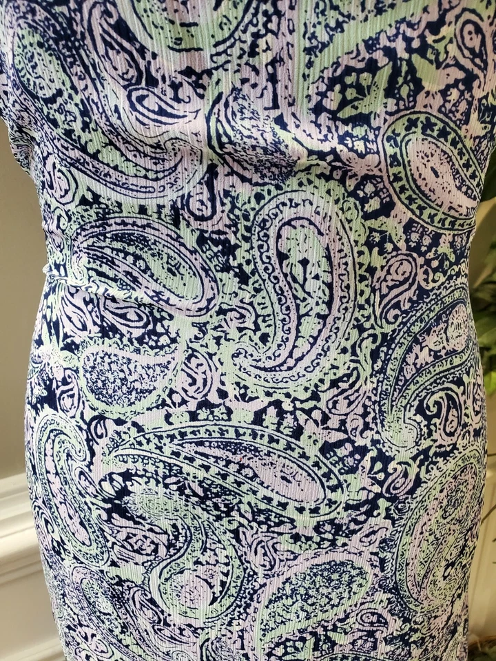 Jaclyn Smith Women's Polyester Round Neck Short Sleeve Casual Long Maxi Dress 12 - Image 3 of 4