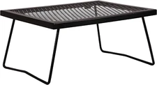 REDCAMP Folding Campfire Grill Heavy Duty Steel Grate, Portable Camp Fire Cookin