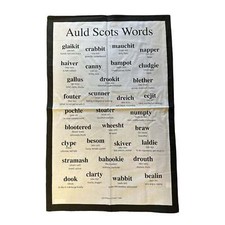 Scottish Words Dialect Tea Towels