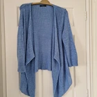 Ladies Cardigan Size Medium Blue B M Collection