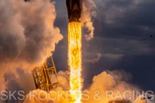 2022 June 8 8x10 PHOTO SPACE X NILESAT-301 EGYPT ROCKET CAPE KENNEDY FALCON 9 3