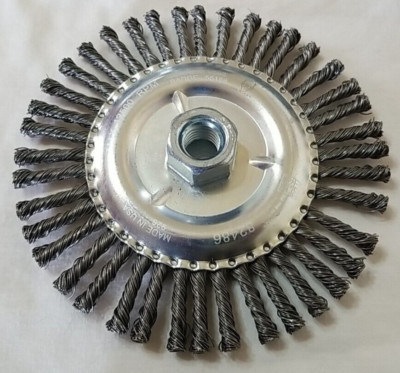 Pferd 6'' Stringer Bead Knot Wheel Wheels 5/8-11 40 Knots 82486 .020 Carbon Steel