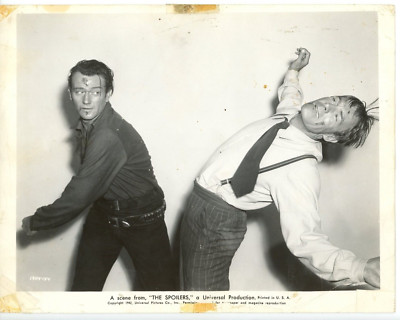 Vintage 8x10 Photo The Spoilers 1942 Randolph Scott John Wayne