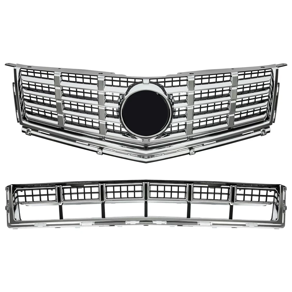 For Cadillac SRX 2013-2016 Front Grille Fog Lights & Bezels/ Lower Deflector Set Foto 2 de 4