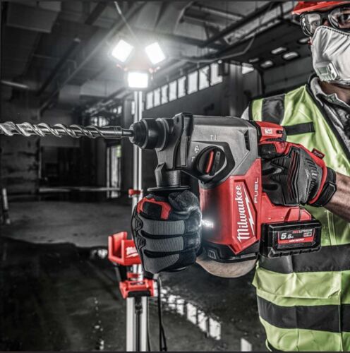Milwaukee M18FH 18V Cordless FUEL SDS Plus Hammer Drill With 2 x 12.0Ah - Picture 7 of 8